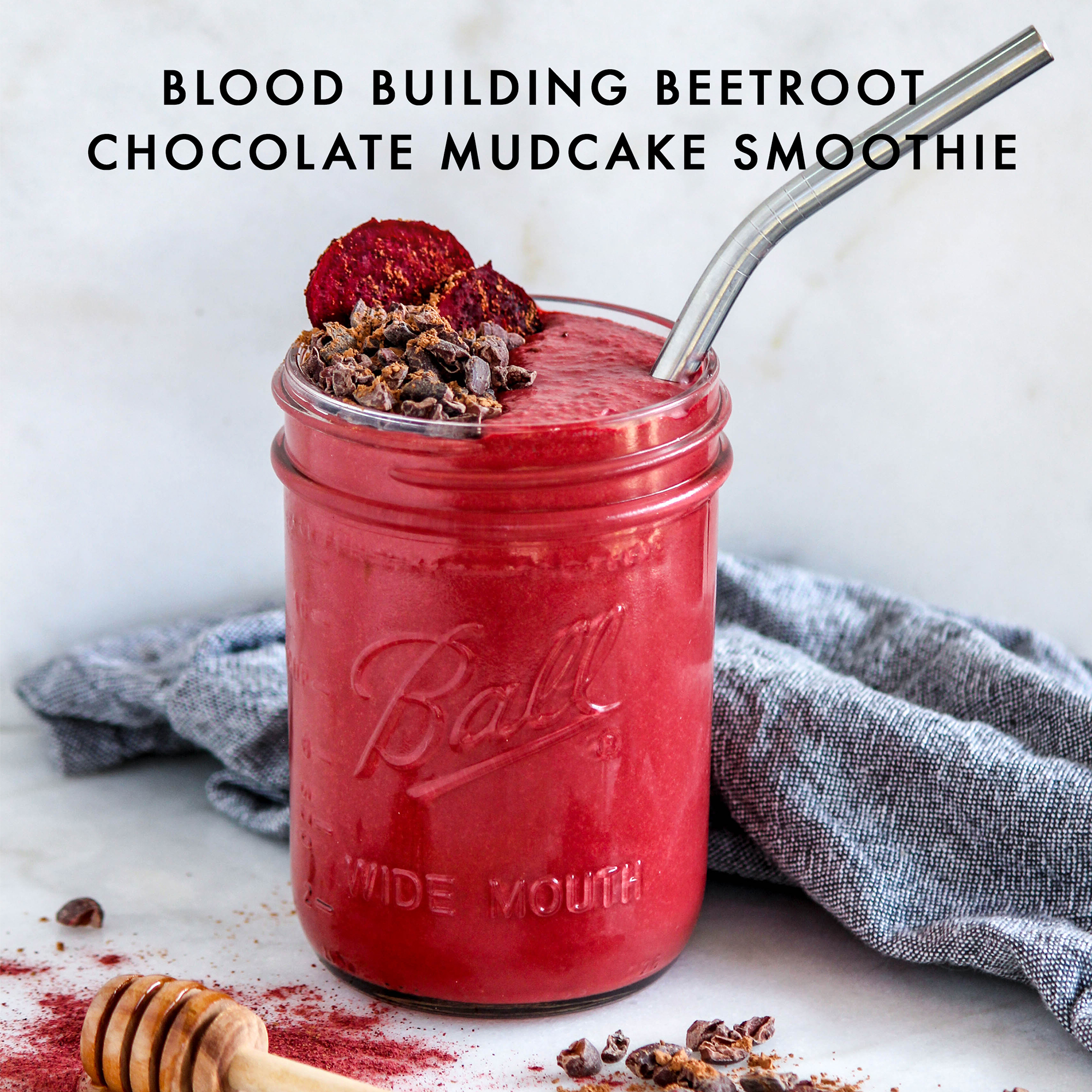 Blood building beetroot chocolate mudcake smoothie - The Healthy Patch