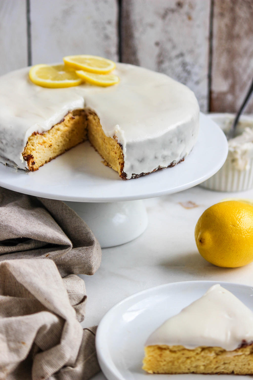 Eggless Lemon Tea Cake | Not Out of the Box