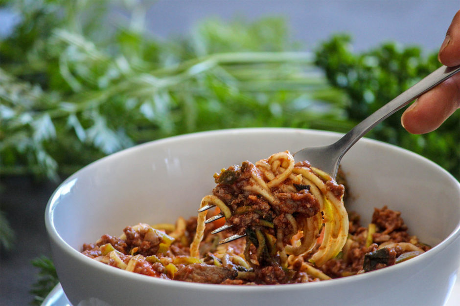 Veg Packed Paleo Spag Bol The Healthy Patch